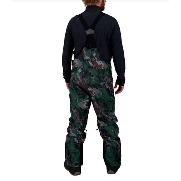 NWT Obermeyer Perseus Camouflage HydroBlock® Sport Ripstop-Weave Snow Ski Bib - Picture 2 of 8